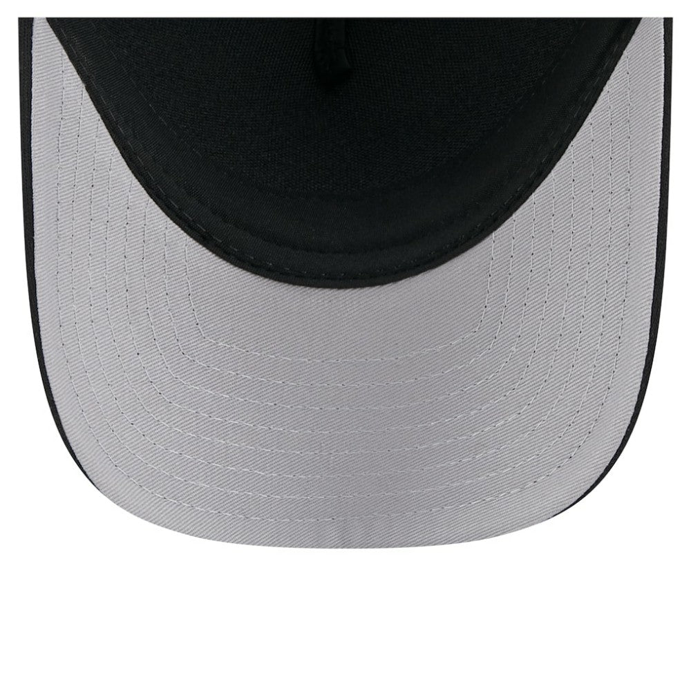 Houston Astros City Initial 9FORTY A-Frame M-Crown Adjustable Trucker Hat - Black | New Era