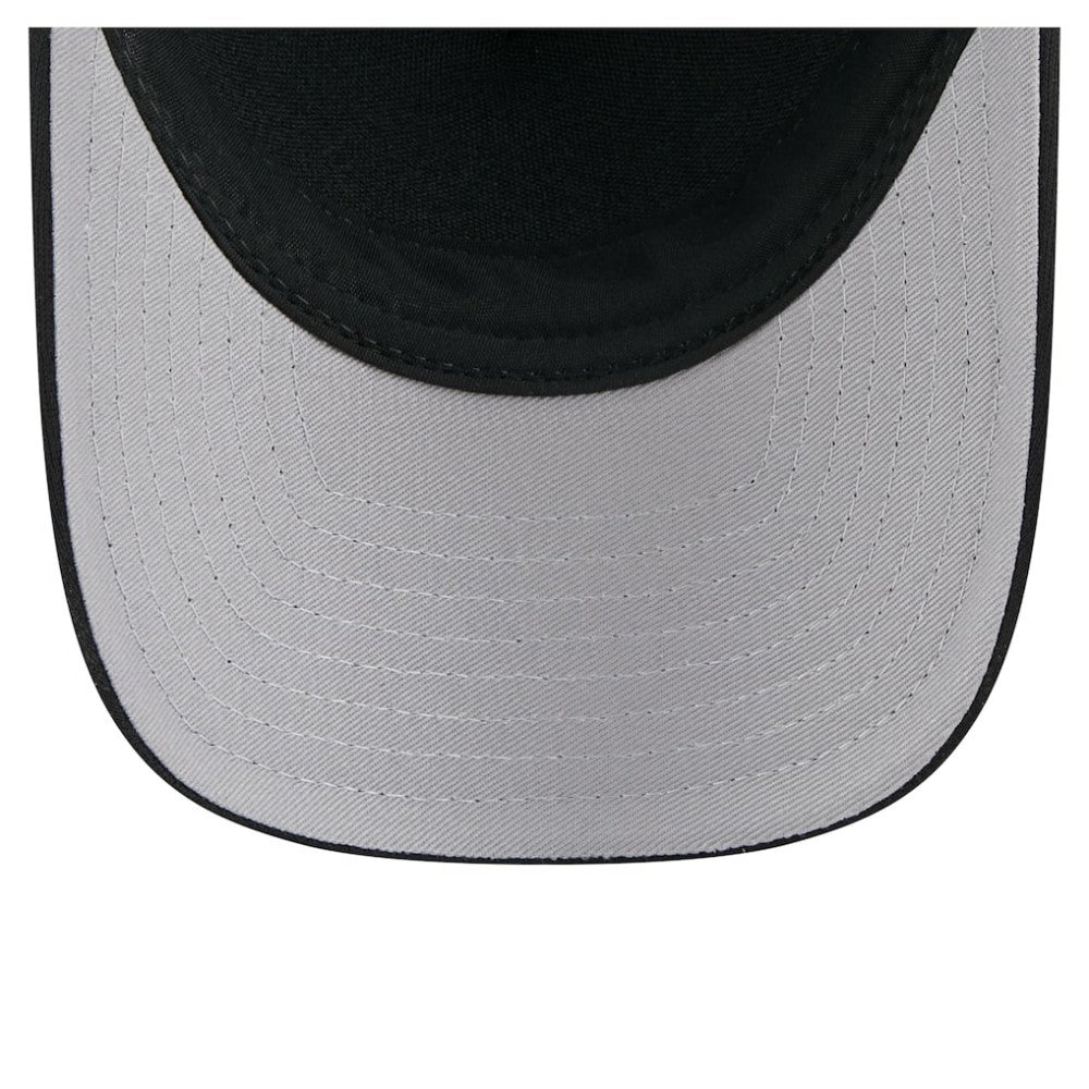 New York Mets City Initial 9FORTY A-Frame M-Crown Adjustable Trucker Hat - Black | New Era