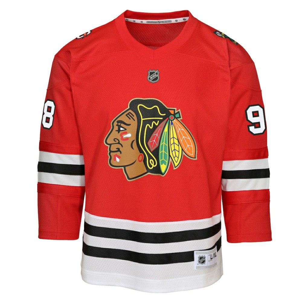 Connor Bedard Chicago Blackhawks Youth Home Centennial Premier Jersey