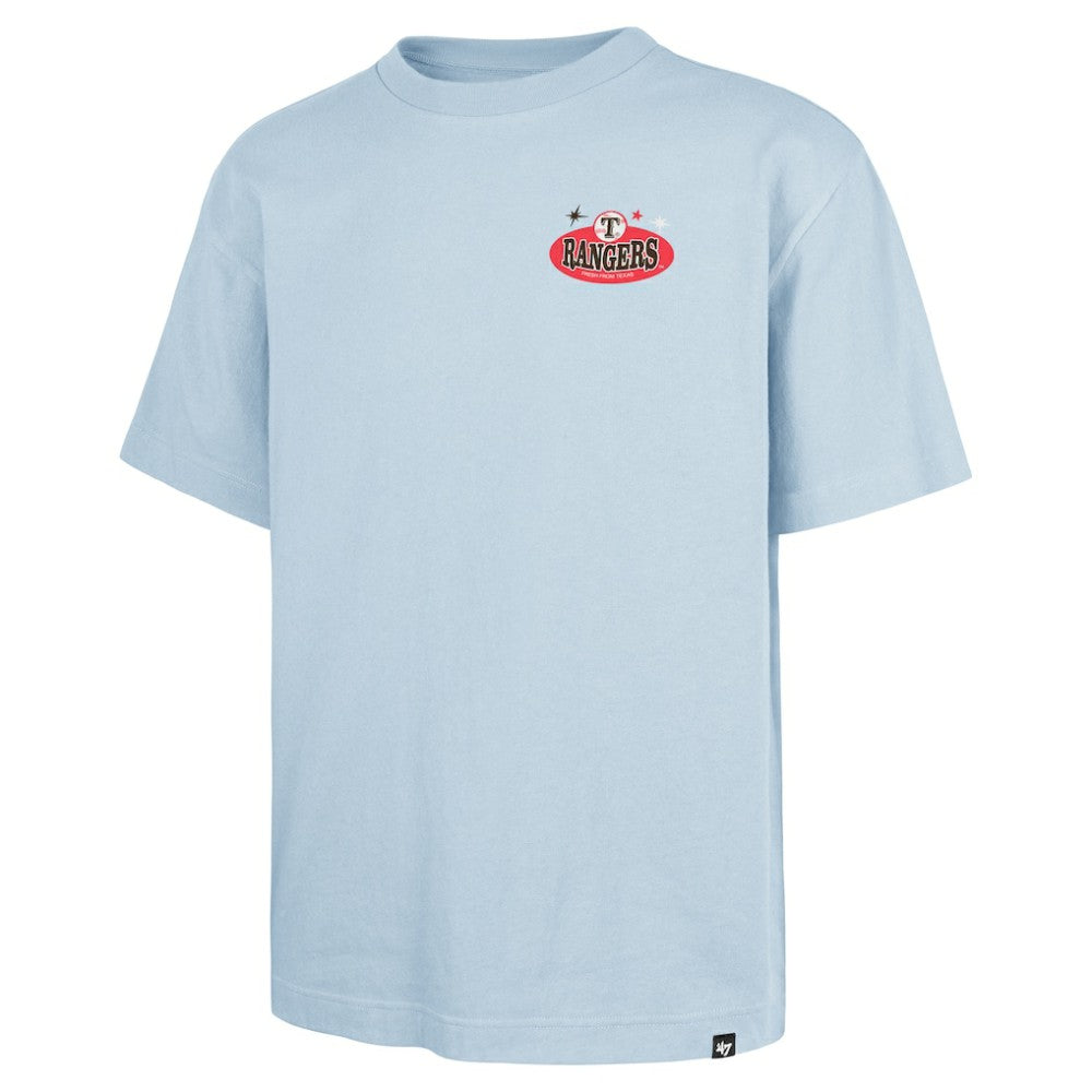 Texas Rangers Ice Cream Parlor Foundation T-Shirt - Light Blue | 47 brand