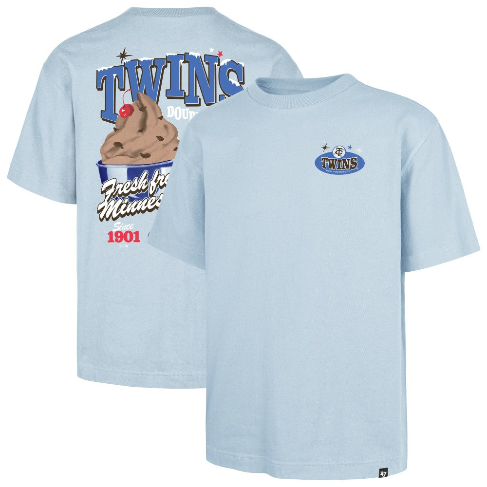 Minnesota Twins Ice Cream Parlor Foundation T-Shirt - Light Blue | 47 brand