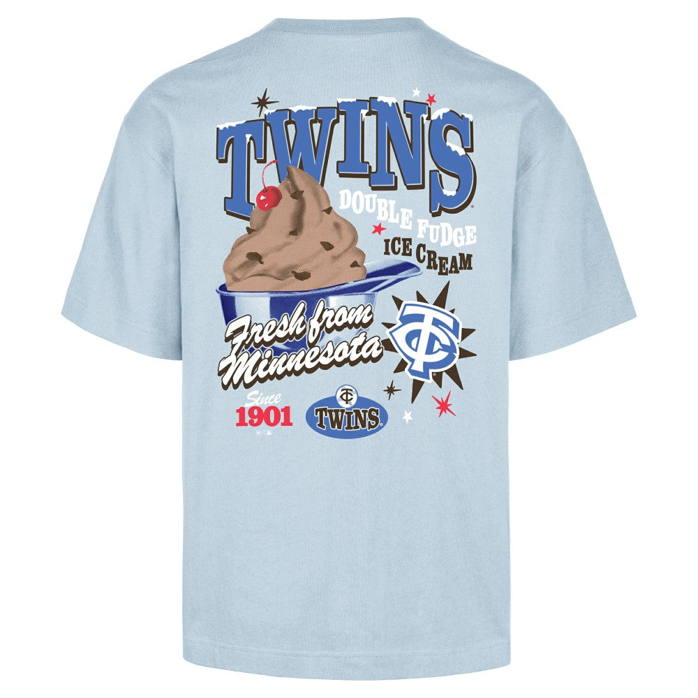Minnesota Twins Ice Cream Parlor Foundation T-Shirt - Light Blue | 47 brand