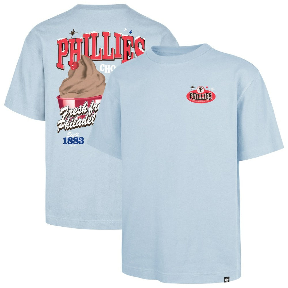 Philadelphia Phillies Ice Cream Parlor Foundation T-Shirt - Light Blue | 47 brand