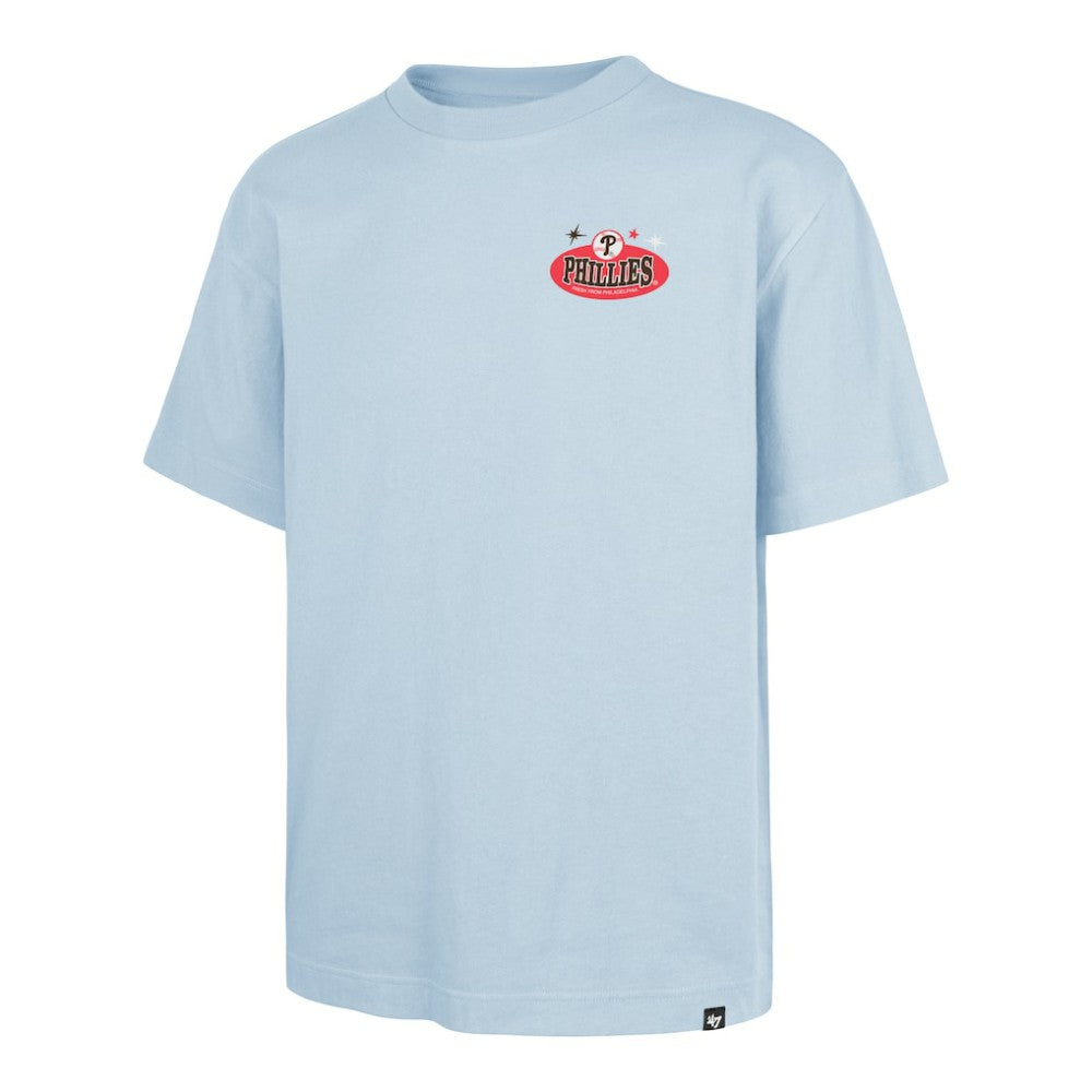 Philadelphia Phillies Ice Cream Parlor Foundation T-Shirt - Light Blue | 47 brand