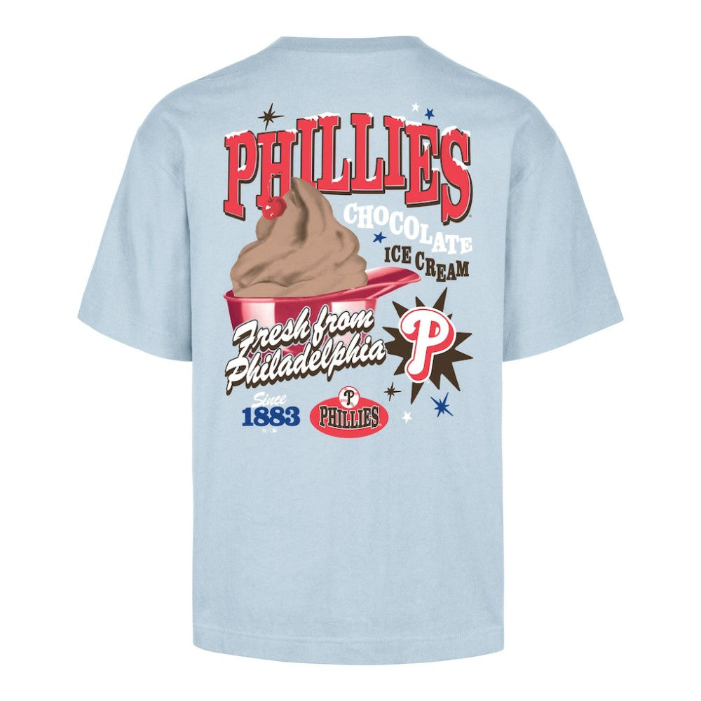 Philadelphia Phillies Ice Cream Parlor Foundation T-Shirt - Light Blue | 47 brand