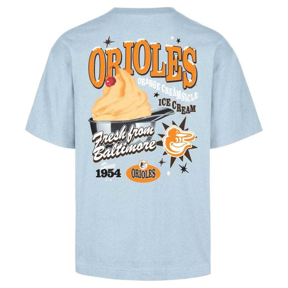 Baltimore Orioles Ice Cream Parlor Foundation T-Shirt - Light Blue | 47 brand