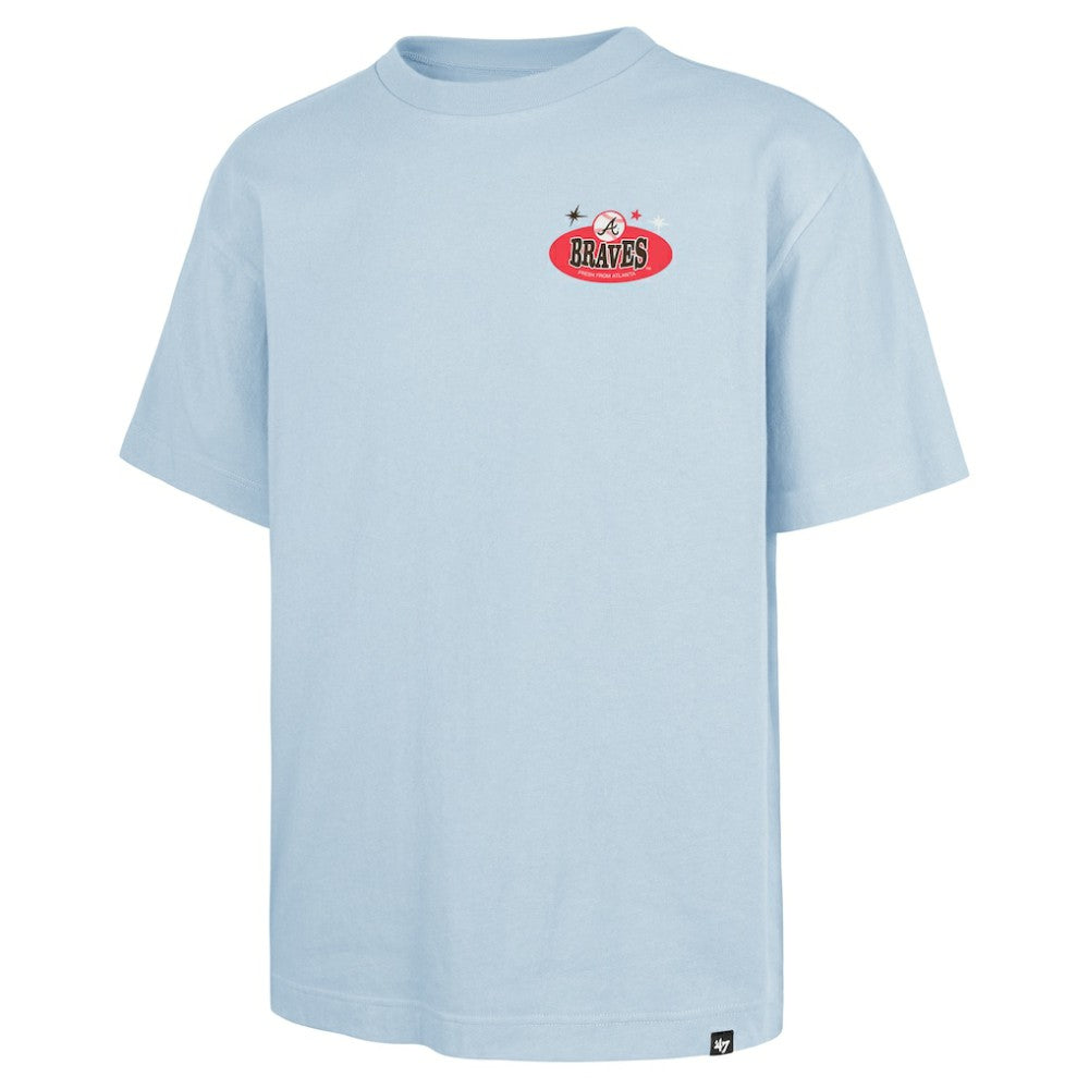 Atlanta Braves Ice Cream Parlor Foundation T-Shirt - Light Blue | 47 brand