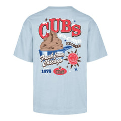 Chicago Cubs Ice Cream Parlor Foundation T-Shirt - Light Blue | 47 brand