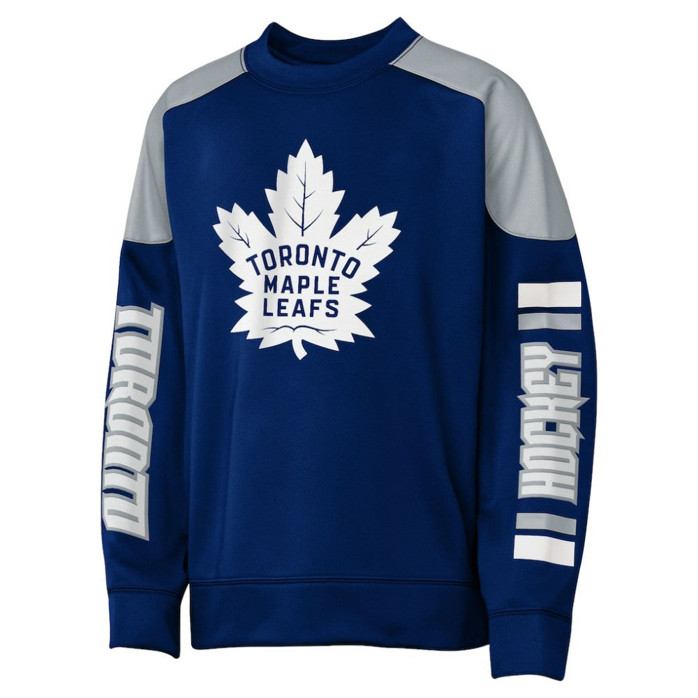 Auston Matthews Toronto Maple Leafs Outerstuff Youth Best Defense Name & Number Crewneck Sweatshirt