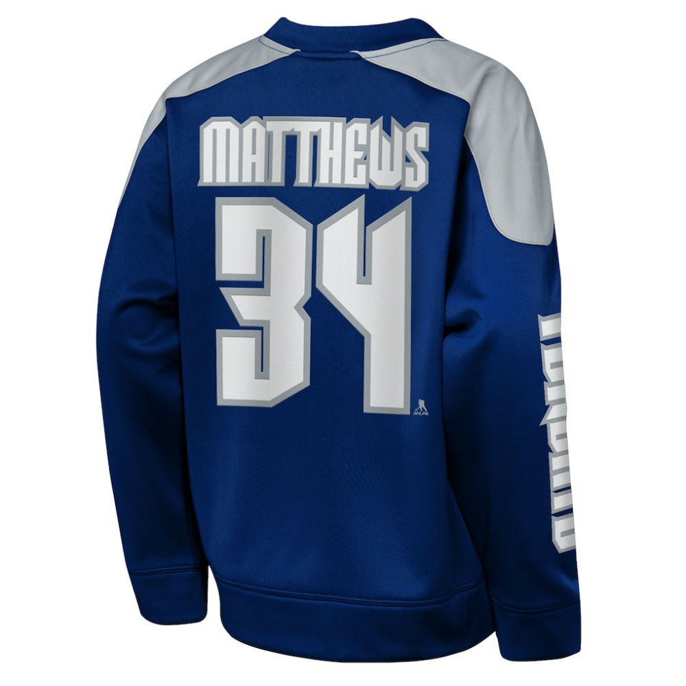 Auston Matthews Toronto Maple Leafs Outerstuff Youth Best Defense Name & Number Crewneck Sweatshirt