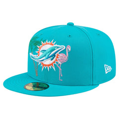 NFL Miami Dolphins State Stitch 59FIFTY Fitted Hat
