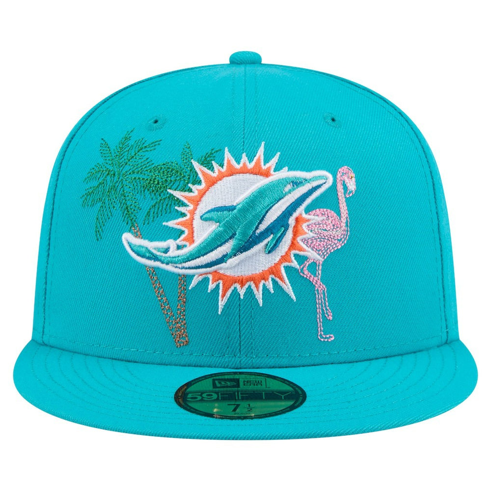 NFL Miami Dolphins State Stitch 59FIFTY Fitted Hat