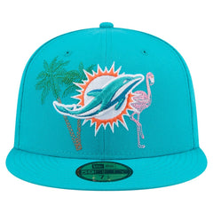 NFL Miami Dolphins State Stitch 59FIFTY Fitted Hat