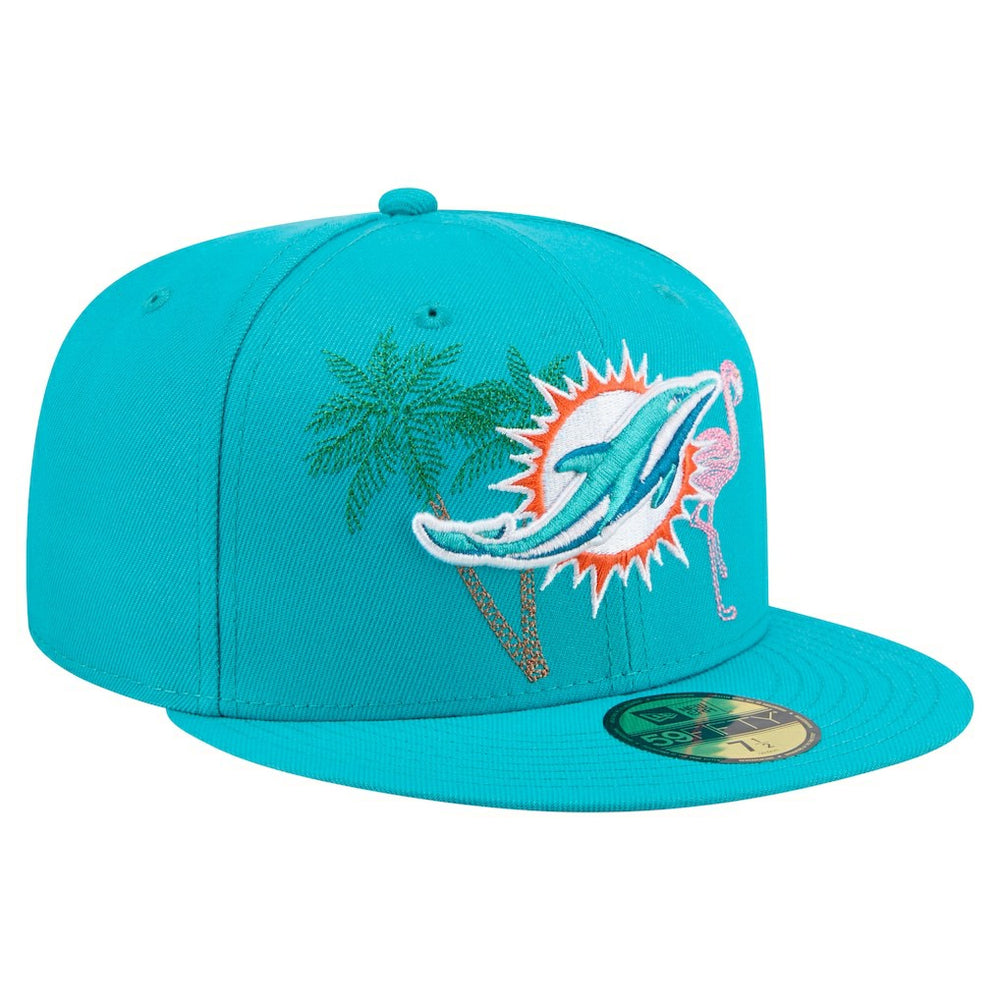 NFL Miami Dolphins State Stitch 59FIFTY Fitted Hat