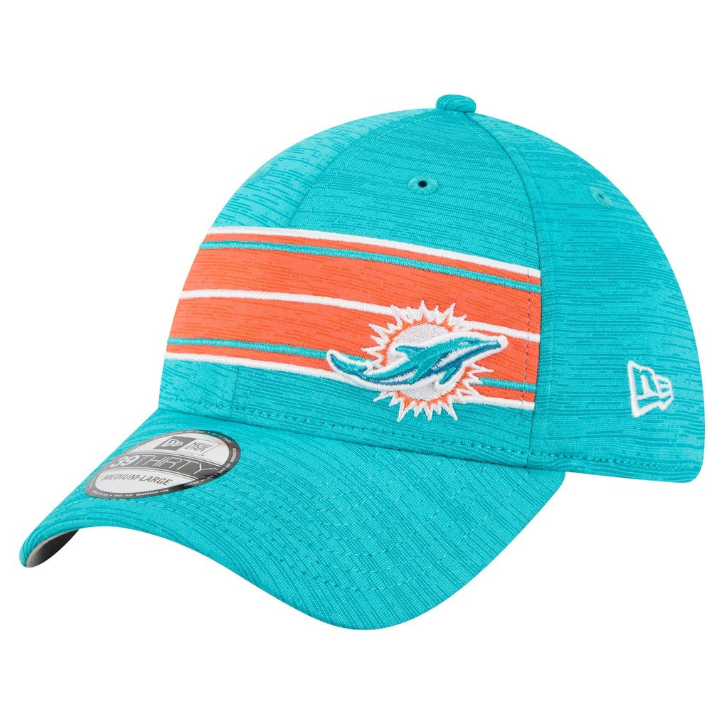 NFL Miami Dolphins Stripes 39THIRTY Flex Hat