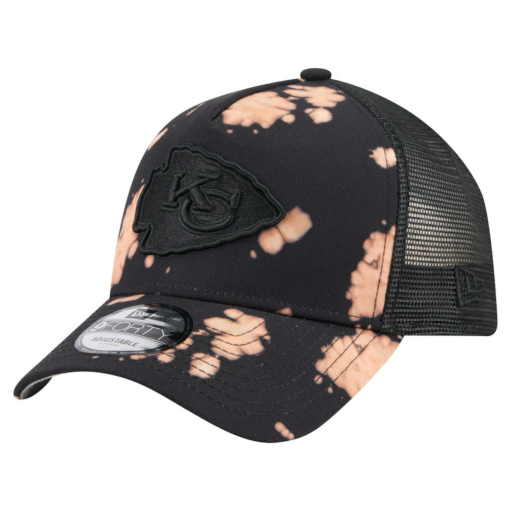 NFL Kansas City Chiefs Bleached 9FORTY A-Frame Adjustable Hat