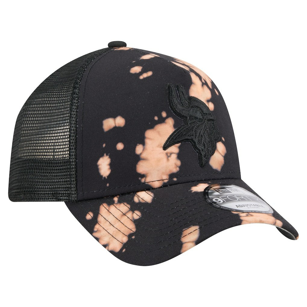 NFL Minnesota Vikings Bleached A-Frame 9FORTY Trucker Adjustable Hat