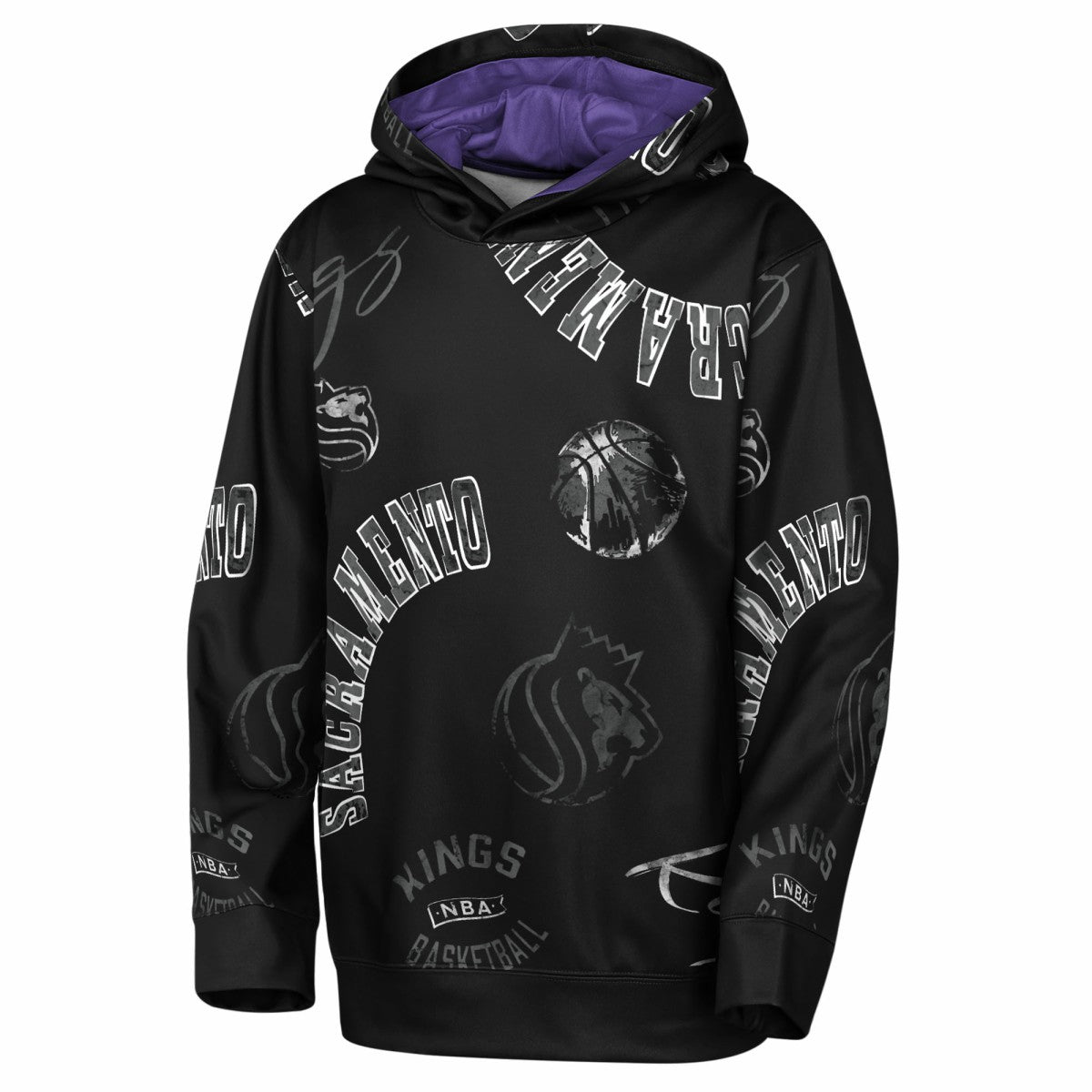 Sacramento Kings Outerstuff Youth Moving Violation Hoodie - Black for sale