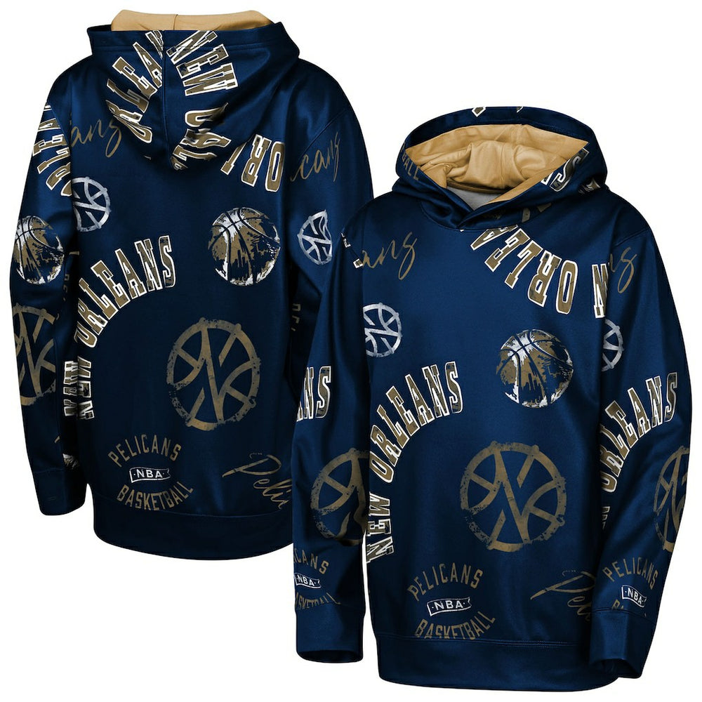 New Orleans Pelicans Outerstuff Youth Moving Violation Hoodie - Navy cheap