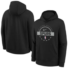 San Antonio Spurs Youth 2025/26 Club Fleece Practice Hoodie - Black | Nike discount