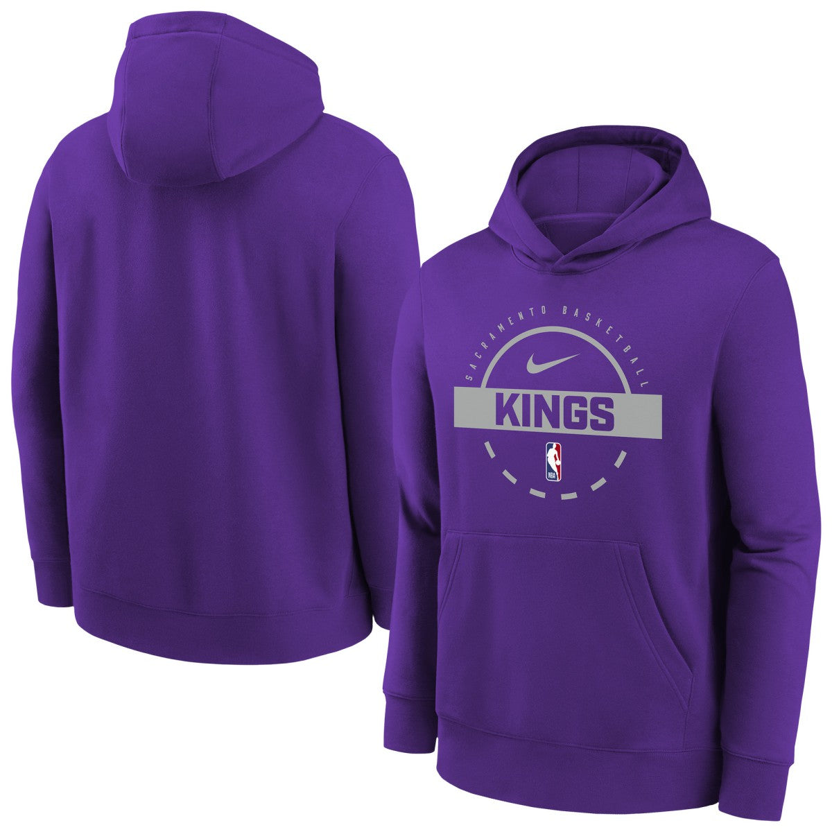 Sacramento Kings Youth 2025/26 Club Fleece Practice Hoodie - Purple | Nike online