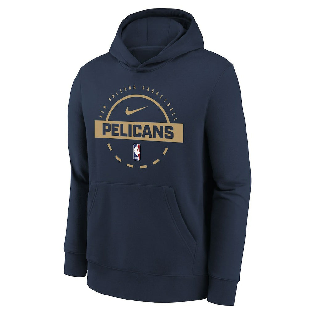 New Orleans Pelicans Youth 2025/26 Club Fleece Practice Hoodie - Navy | Nike discount