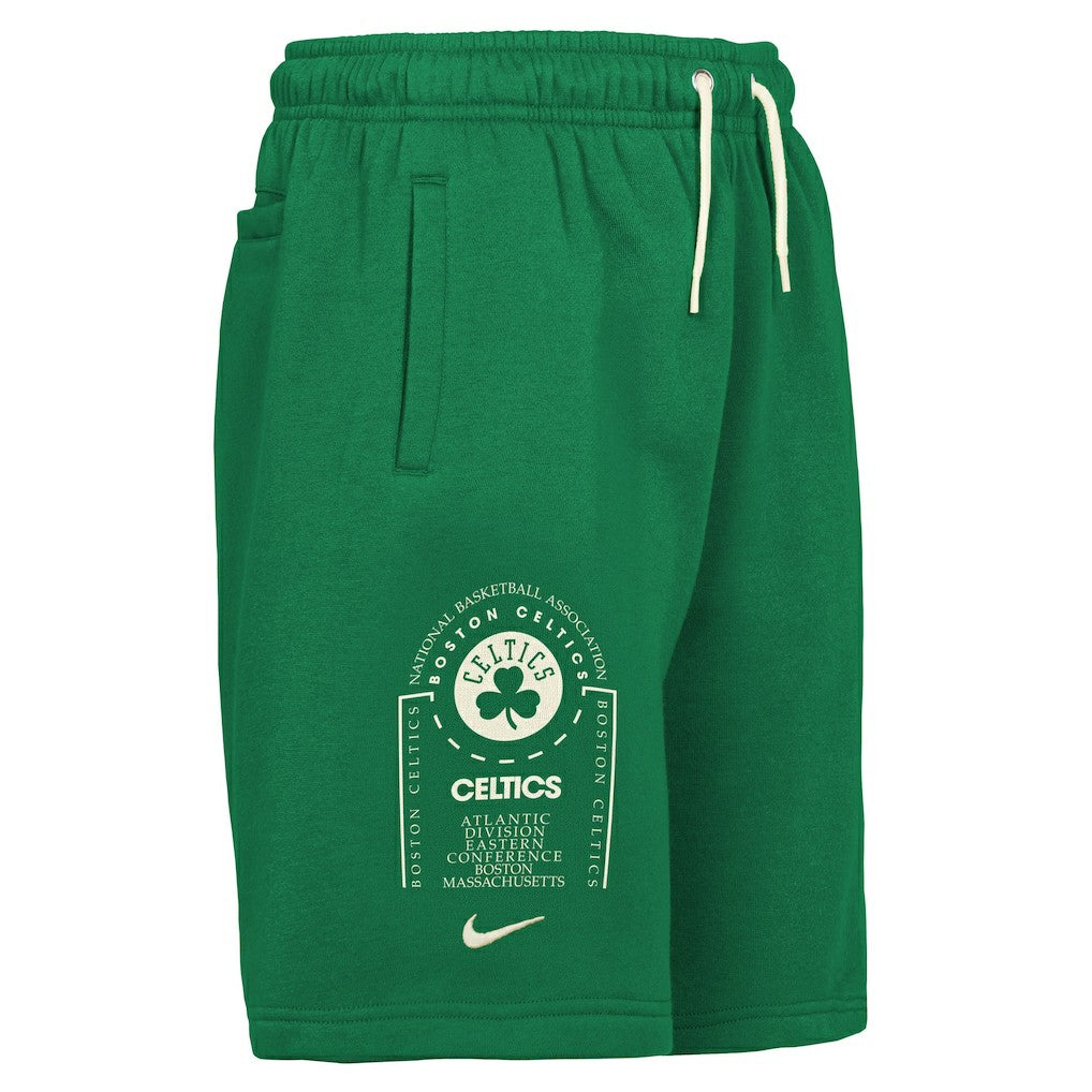 Boston Celtics Youth Courtside Club Fleece Shorts - Kelly Green | Nike on sale
