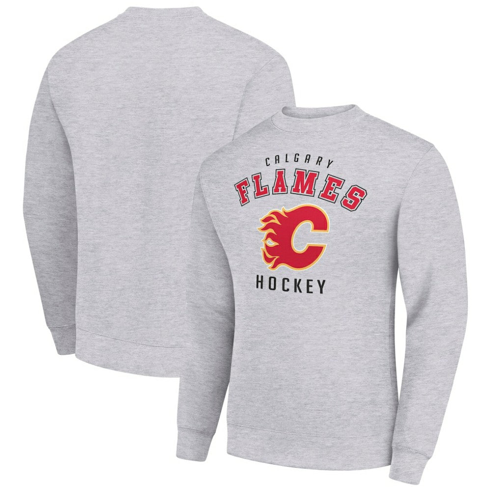 Calgary Flames Men's Starter Team Logo Fleece Pullover Sweatshirt