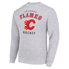 Calgary Flames Men's Starter Team Logo Fleece Pullover Sweatshirt