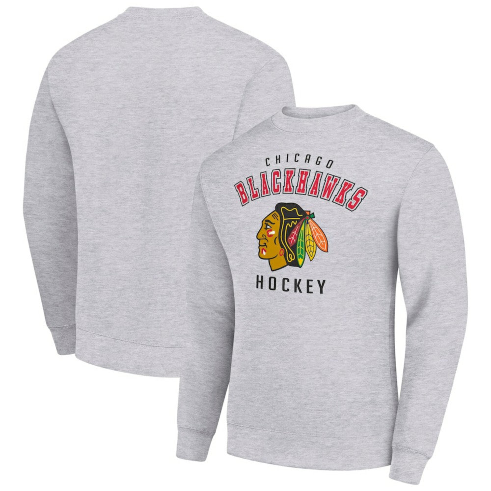 Chicago Blackhawks Men's Starter Team Logo Fleece Pullover Sweatshirt
