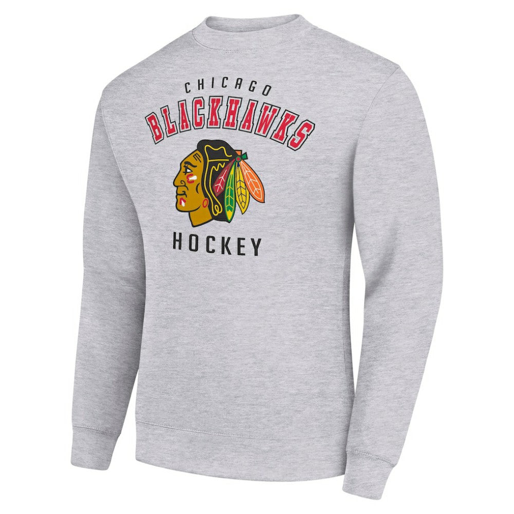 Chicago Blackhawks Men's Starter Team Logo Fleece Pullover Sweatshirt