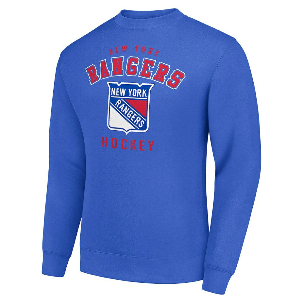 New York Rangers Men's Starter Team Logo Fleece Pullover Sweatshirt