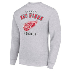 Detroit Red Wings Men's Starter Team Logo Fleece Pullover Sweatshirt