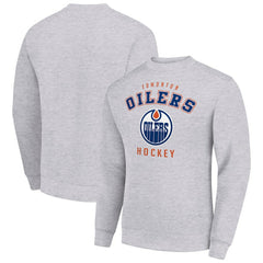 Edmonton Oilers Men's Starter Team Logo Fleece Pullover Sweatshirt