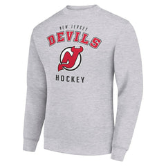 New Jersey Devils Men's Starter Team Logo Fleece Pullover Sweatshirt