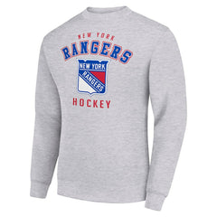 New York Rangers Men's Starter Team Logo Fleece Pullover Sweatshirt