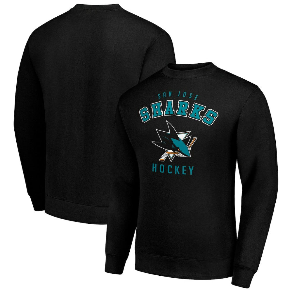 San Jose Sharks Men's Starter Team Logo Fleece Pullover Sweatshirt