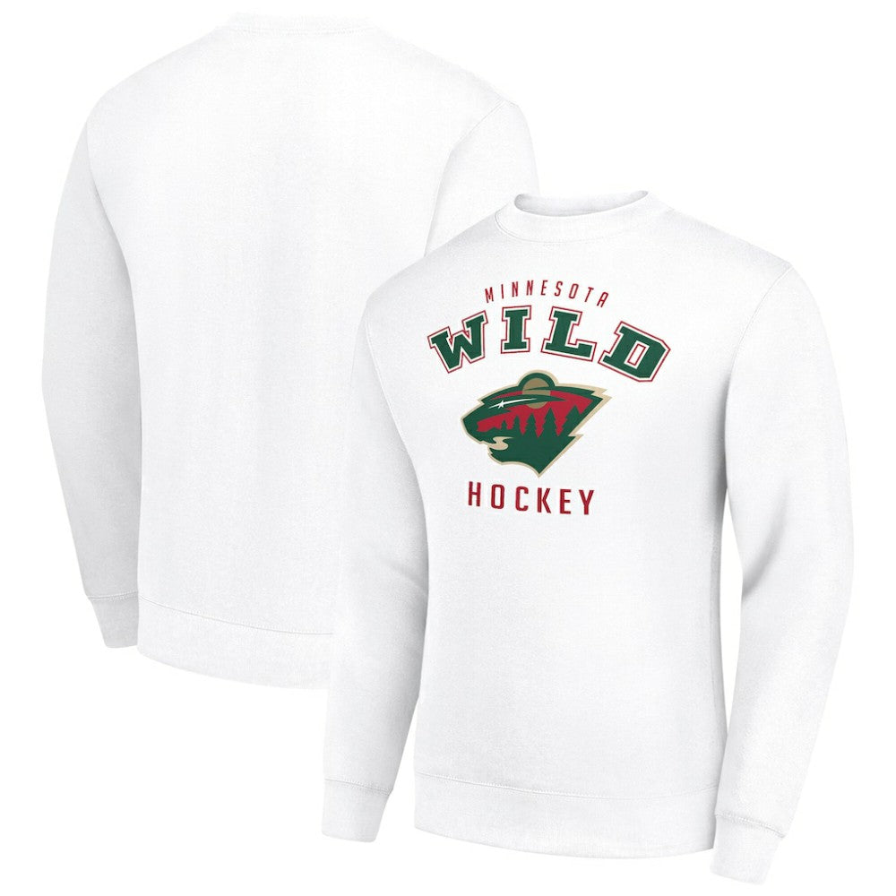 Minnesota Wild Men's Starter Team Logo Fleece Pullover Sweatshirt