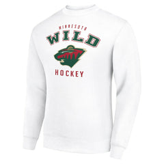 Minnesota Wild Men's Starter Team Logo Fleece Pullover Sweatshirt
