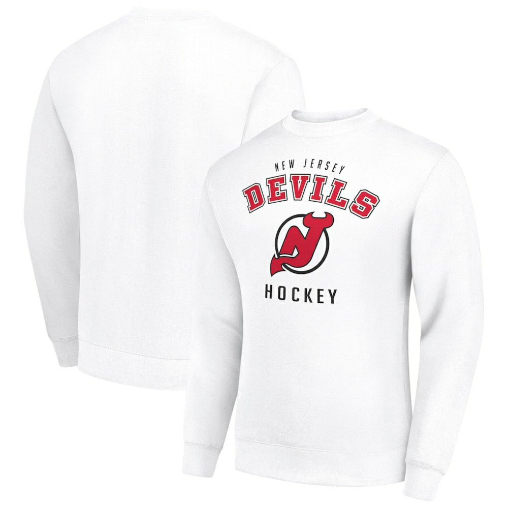 New Jersey Devils Men's Starter Team Logo Fleece Pullover Sweatshirt