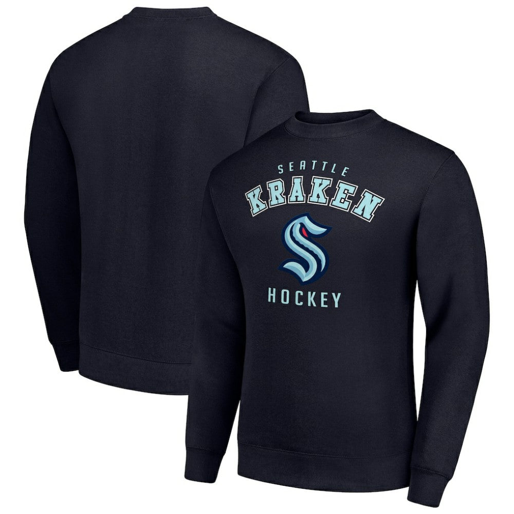 Seattle Kraken Men's Starter Team Logo Fleece Pullover Sweatshirt