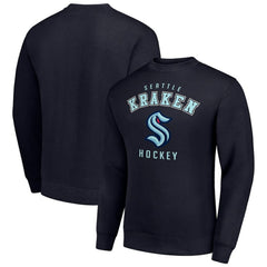 Seattle Kraken Men's Starter Team Logo Fleece Pullover Sweatshirt