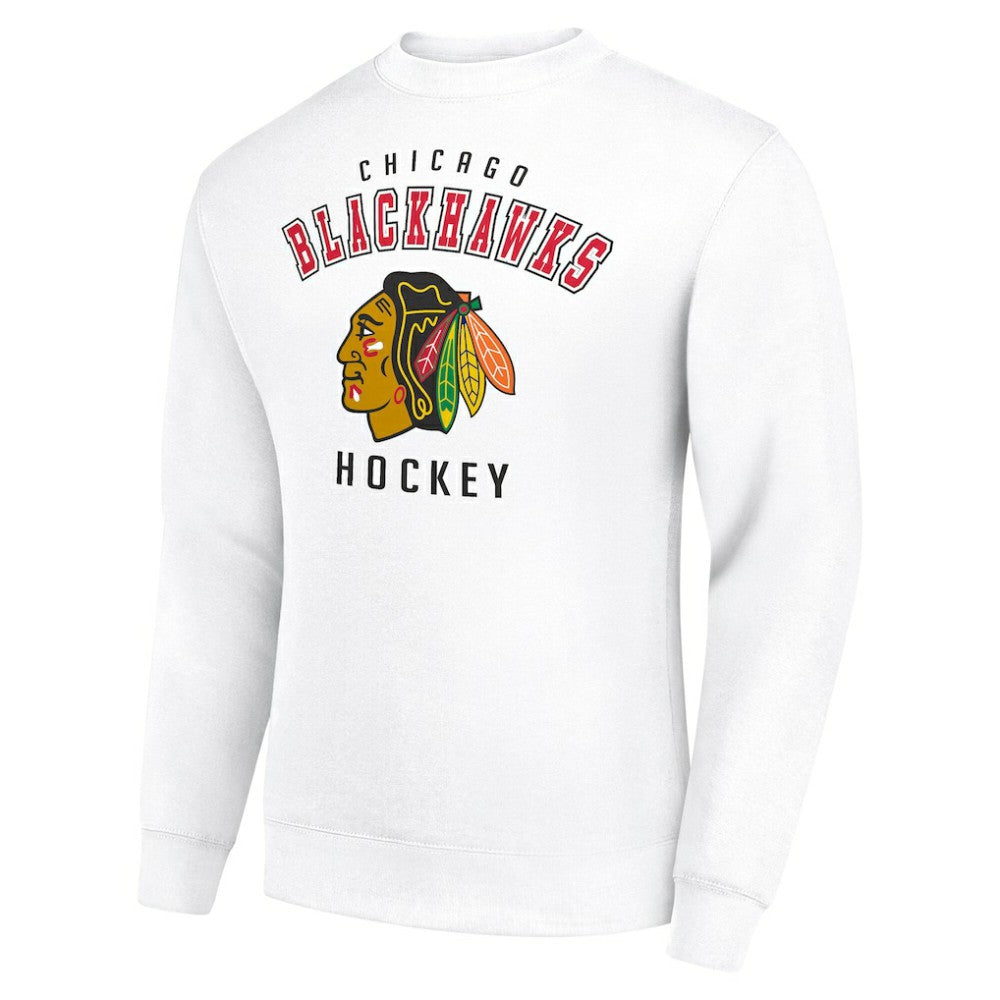 Chicago Blackhawks Men's Starter Team Logo Fleece Pullover Sweatshirt