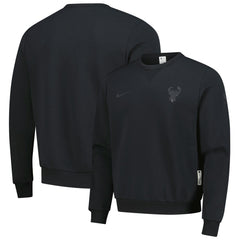 Milwaukee Bucks Authentic Standard Issue Travel Dri-FIT Sweatshirt - Black | Nike shop