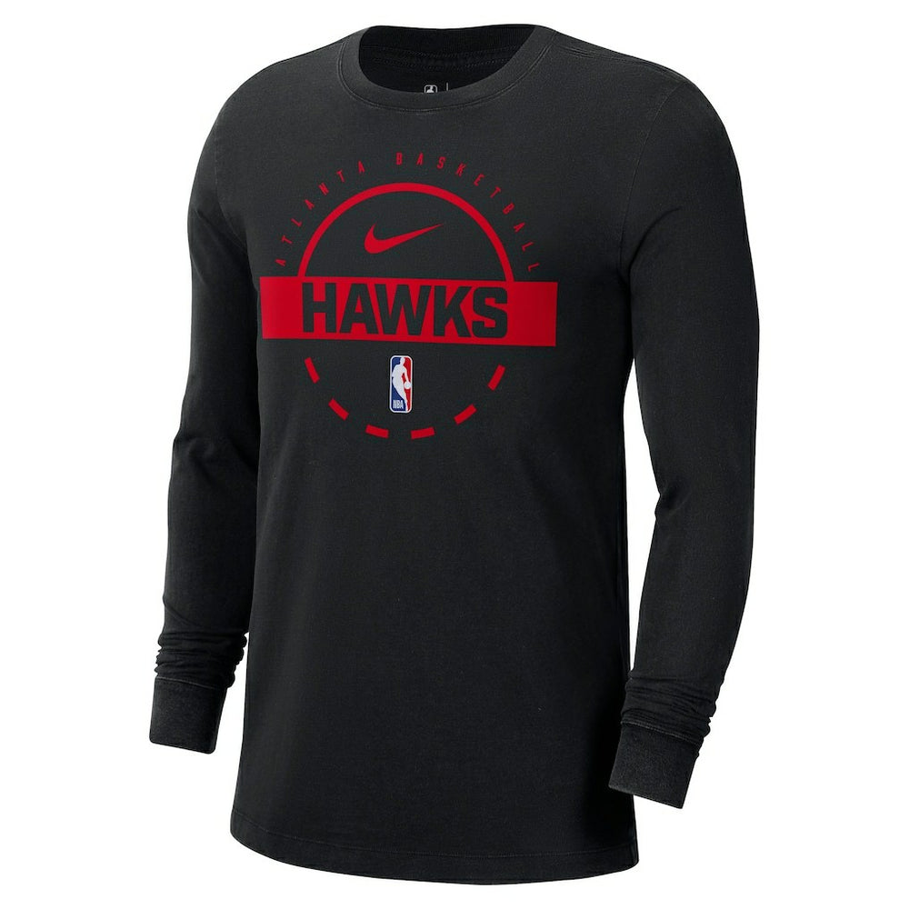 Atlanta Hawks Authentic Long Sleeve Practice T-Shirt - Black | Nike cheap