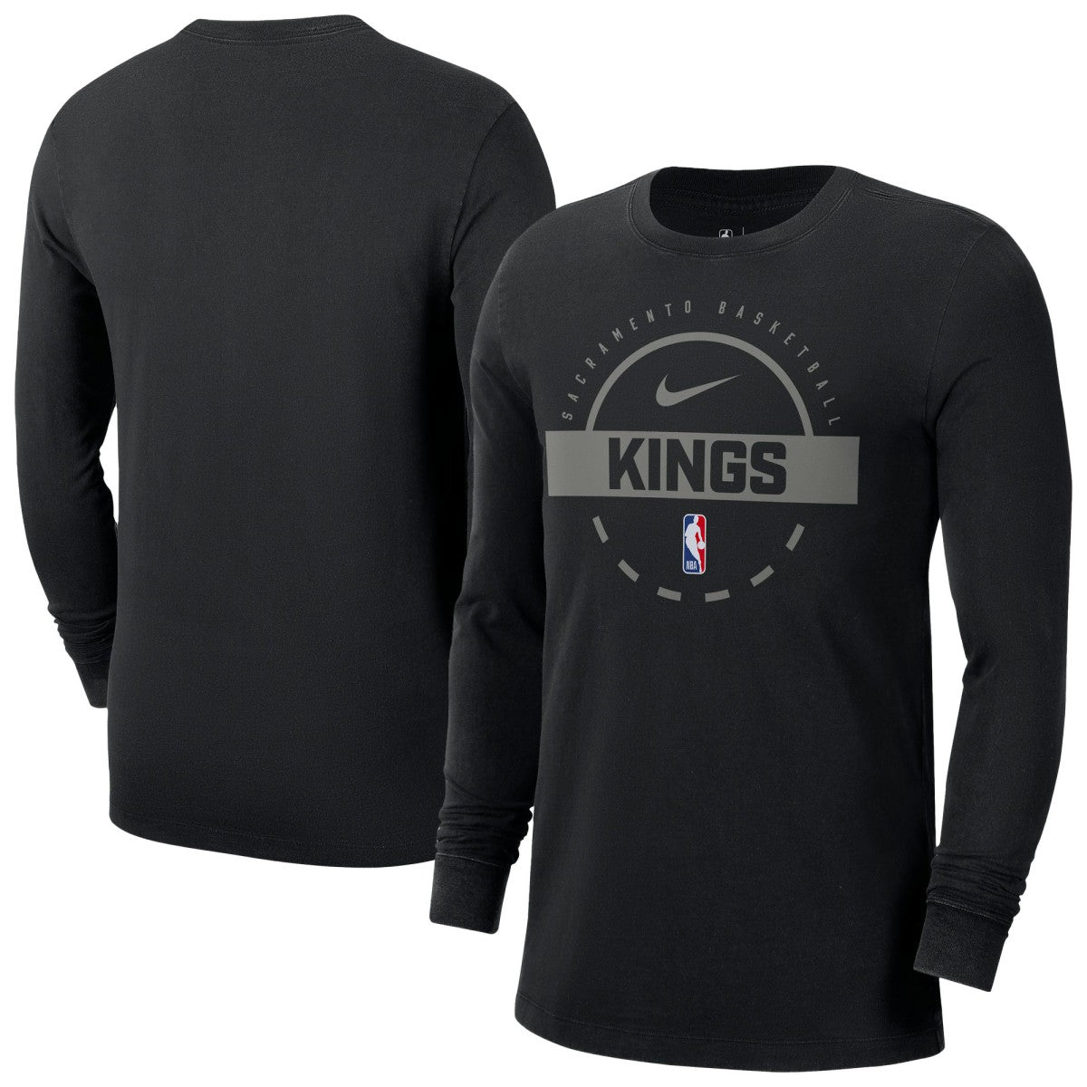 Sacramento Kings Authentic Long Sleeve Practice T-Shirt - Black | Nike discount