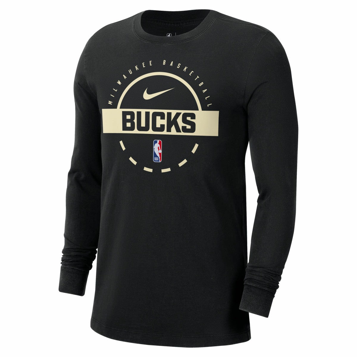 Milwaukee Bucks Authentic Long Sleeve Practice T-Shirt - Black | Nike online