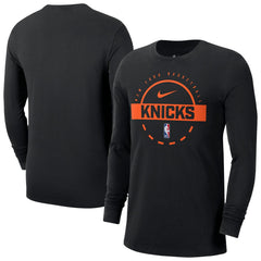 New York Knicks Authentic Long Sleeve Practice T-Shirt - Black | Nike online
