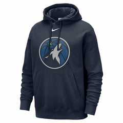 Minnesota Timberwolves Essential Logo Club Pullover Hoodie - Navy | Nike shop