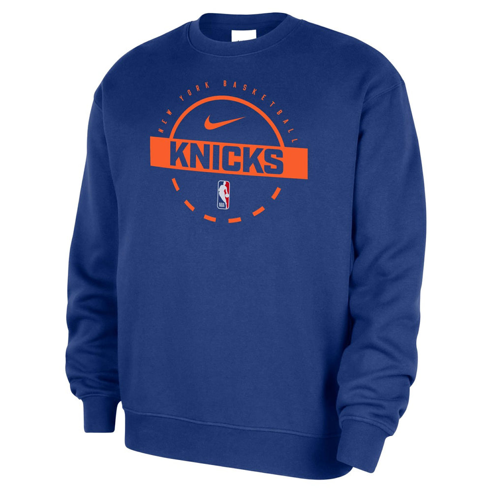 New York Knicks 2025/26 Authentic Practice Club Sweatshirt - Blue | Nike outlet
